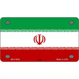 Iran Flag Metal Novelty License Plate 4" x 2.2" (MLP)