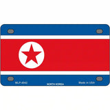 North Korea Flag Metal Novelty License Plate 4" x 2.2" (MLP)
