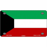 Kuwait Flag Metal Novelty License Plate 4" x 2.2" (MLP)