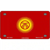 Kyrgyzsyan Flag Metal Novelty License Plate 4" x 2.2" (MLP)