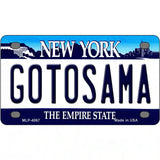 Gotosama New York Novelty Metal License Plate 4" x 2.2" (MLP)