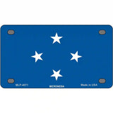 Micronesia Flag Metal Novelty License Plate 4" x 2.2" (MLP)