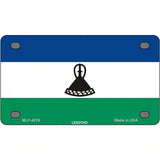 Lesotho Flag Metal Novelty License Plate 4" x 2.2" (MLP)