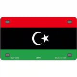 Libya Flag Metal Novelty License Plate 4" x 2.2" (MLP)