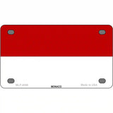 Monaco-C Flag Metal Novelty License Plate 4" x 2.2" (MLP)