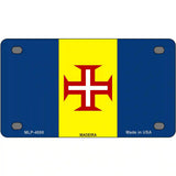 Madeira Flag Metal Novelty License Plate 4" x 2.2" (MLP)