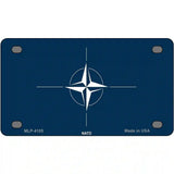 Nato Flag Metal Novelty License Plate 4" x 2.2" (MLP)
