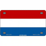 Netherlands Flag Metal Novelty License Plate 4" x 2.2" (MLP)