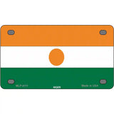 Niger Flag Metal Novelty License Plate 4" x 2.2" (MLP)