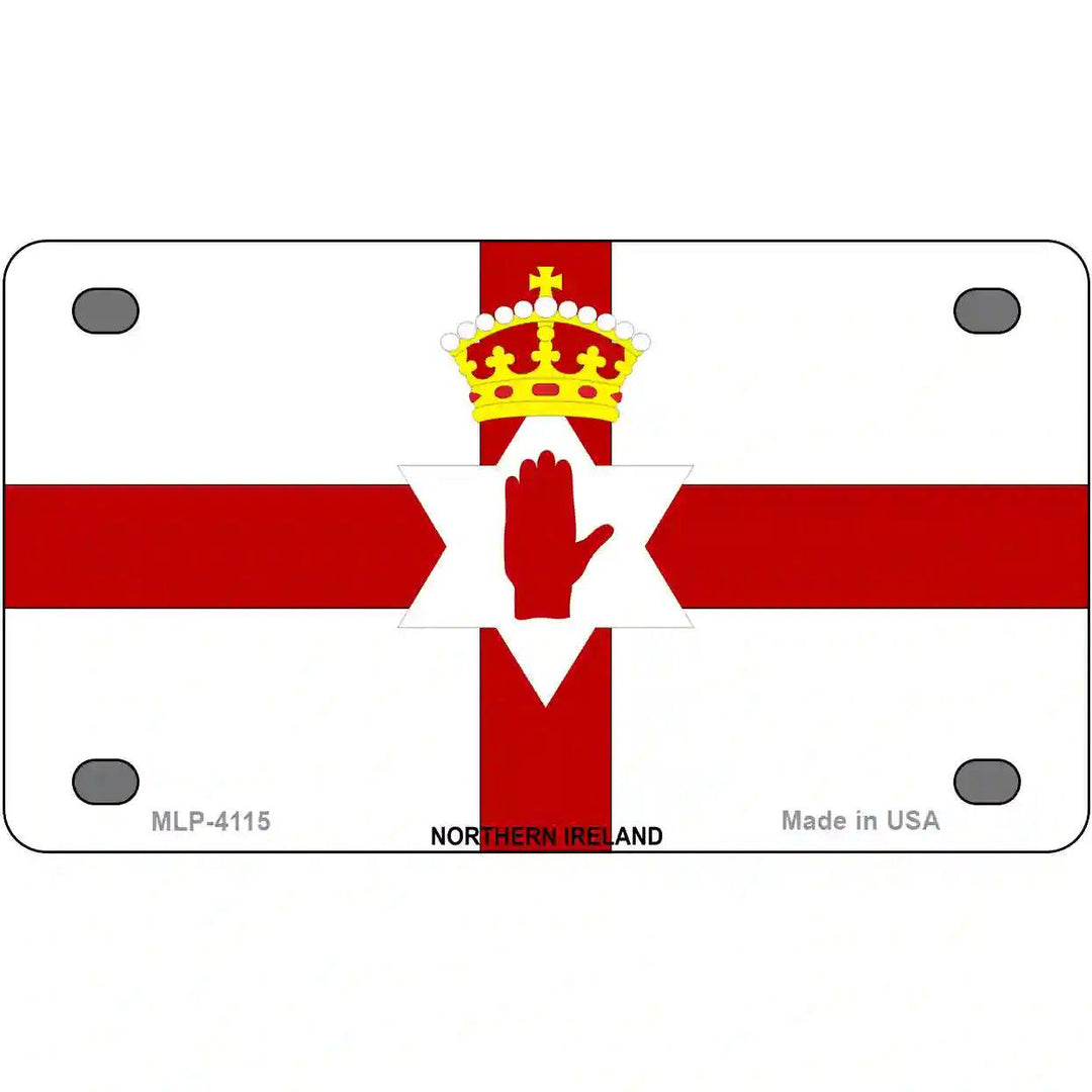 Northern Ireland Flag Metal Novelty License Plate 4" x 2.2" (MLP)
