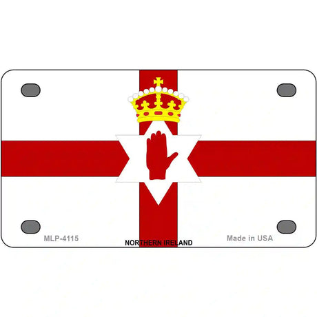 Northern Ireland Flag Metal Novelty License Plate 4" x 2.2" (MLP)