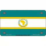 Organization African Unity Flag Metal Novelty License Plate 4" x 2.2" (MLP)