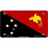 Papua New Guinea Flag Metal Novelty License Plate 4" x 2.2" (MLP)