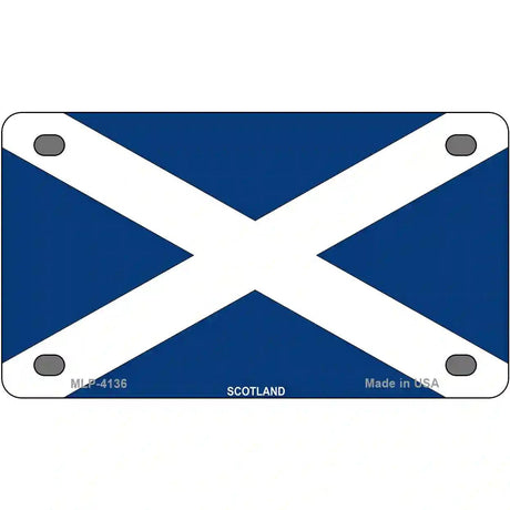 Scotland Flag Metal Novelty License Plate 4" x 2.2" (MLP)