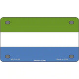 Sierra Leone Flag Metal Novelty License Plate 4" x 2.2" (MLP)