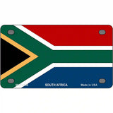 South Africa Flag Metal Novelty License Plate 4" x 2.2" (MLP)