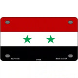 Syria Flag Metal Novelty License Plate 4" x 2.2" (MLP)
