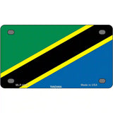 Tanzania Flag Metal Novelty License Plate 4" x 2.2" (MLP)