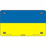 Ukraine Flag Metal Novelty License Plate 4" x 2.2" (MLP)