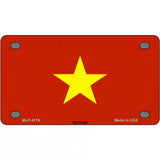 Vietnam Flag Metal Novelty License Plate 4" x 2.2" (MLP)