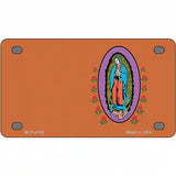 Virgin Mary Copper Metal Novelty License Plate 4" x 2.2" (MLP)