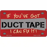 Duct Tape Metal Novelty License Plate 4" x 2.2" (MLP)