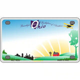 Ohio Novelty State Metal Novelty License Plate 4" x 2.2" (MLP)