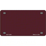 Burgundy Metal Novelty License Plate 4" x 2.2" (MLP)
