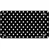 Black White Polka Dot Metal Novelty License Plate LP-4365 4" x 2.2" (MLP)