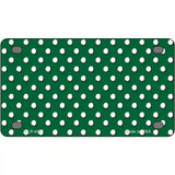 Green White Polka Dot Metal Novelty License Plate LP-4367 4" x 2.2" (MLP)