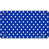 Blue White Polka Dot Metal Novelty License Plate LP-4368 4" x 2.2" (MLP)