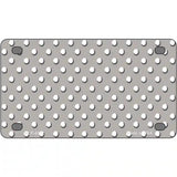 Grey White Polka Dot Metal Novelty License Plate LP-4372 4" x 2.2" (MLP)