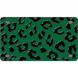 Green Black Cheetah Metal Novelty License Plate 4" x 2.2" (MLP)