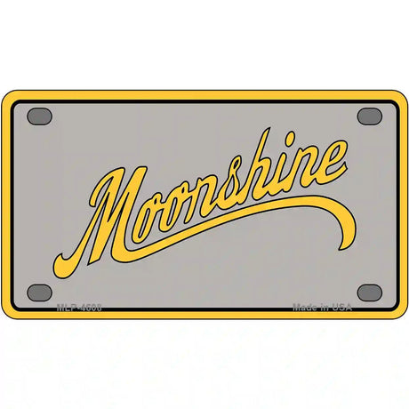 Moonshine Metal Novelty License Plate 4" x 2.2" (MLP)