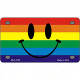 Smiley Face Metal Novelty License Plate 4" x 2.2" (MLP)