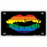Lips Metal Novelty License Plate 4" x 2.2" (MLP)