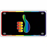 Thumbs Up Metal Novelty License Plate 4" x 2.2" (MLP)