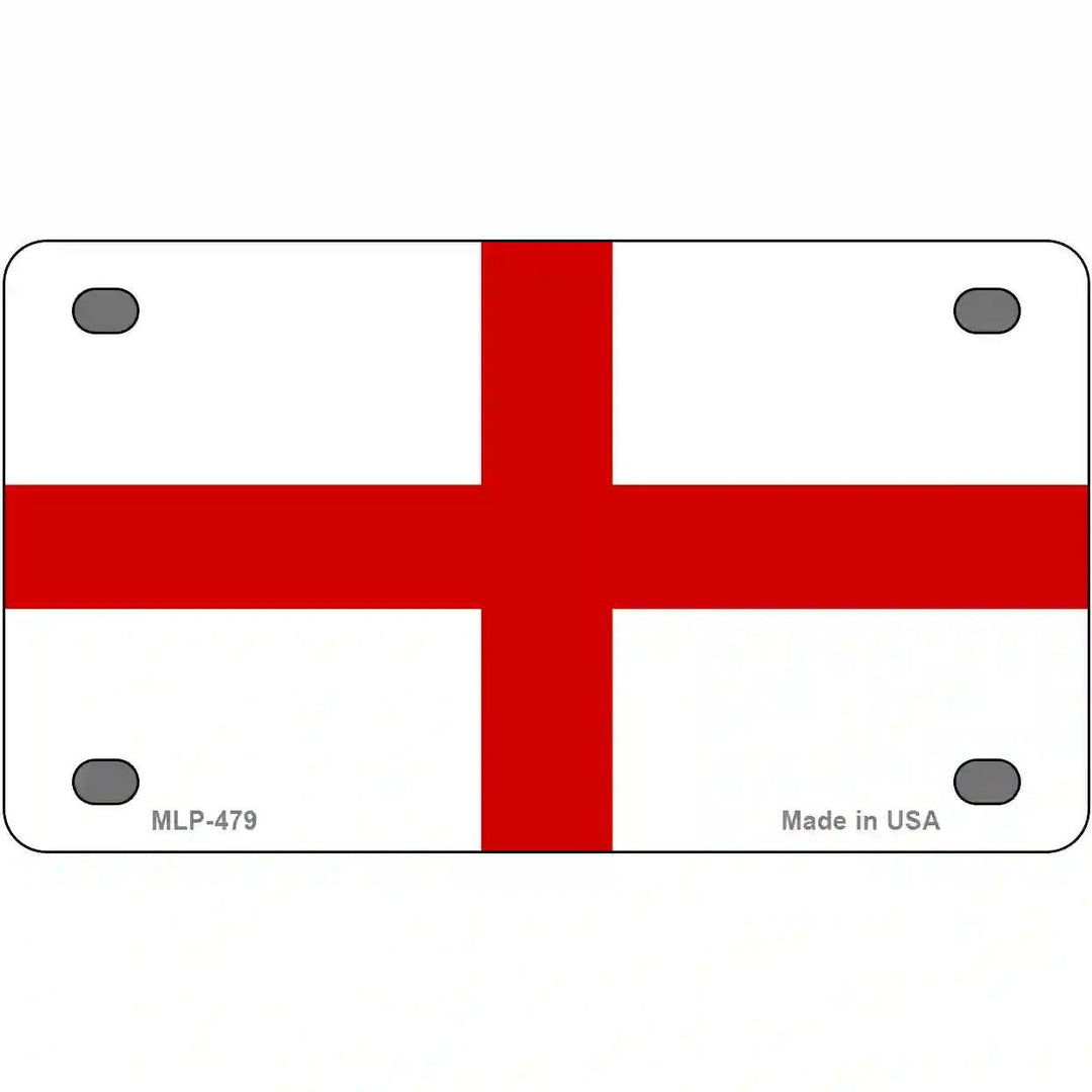 England Flag Metal Novelty License Plate 4" x 2.2" (MLP)