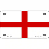 England Flag Metal Novelty License Plate 4" x 2.2" (MLP)