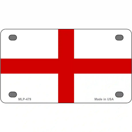 England Flag Metal Novelty License Plate 4" x 2.2" (MLP)