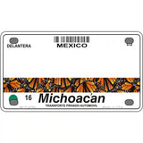 Michoacan Mexico Novelty Metal License Plate 4" x 2.2" (MLP)