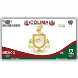 Colima Mexico Novelty Metal License Plate 4" x 2.2" (MLP)
