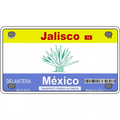 Jalisco Mexico Novelty Metal License Plate 4" x 2.2" (MLP)
