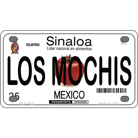 Los Mochis Mexico Novelty Metal License Plate 4" x 2.2" (MLP)