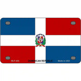 Dominican Republic Flag Metal Novelty License Plate 4" x 2.2" (MLP)