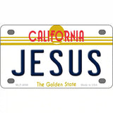 Jesus California Novelty Metal License Plate 4" x 2.2" (MLP)