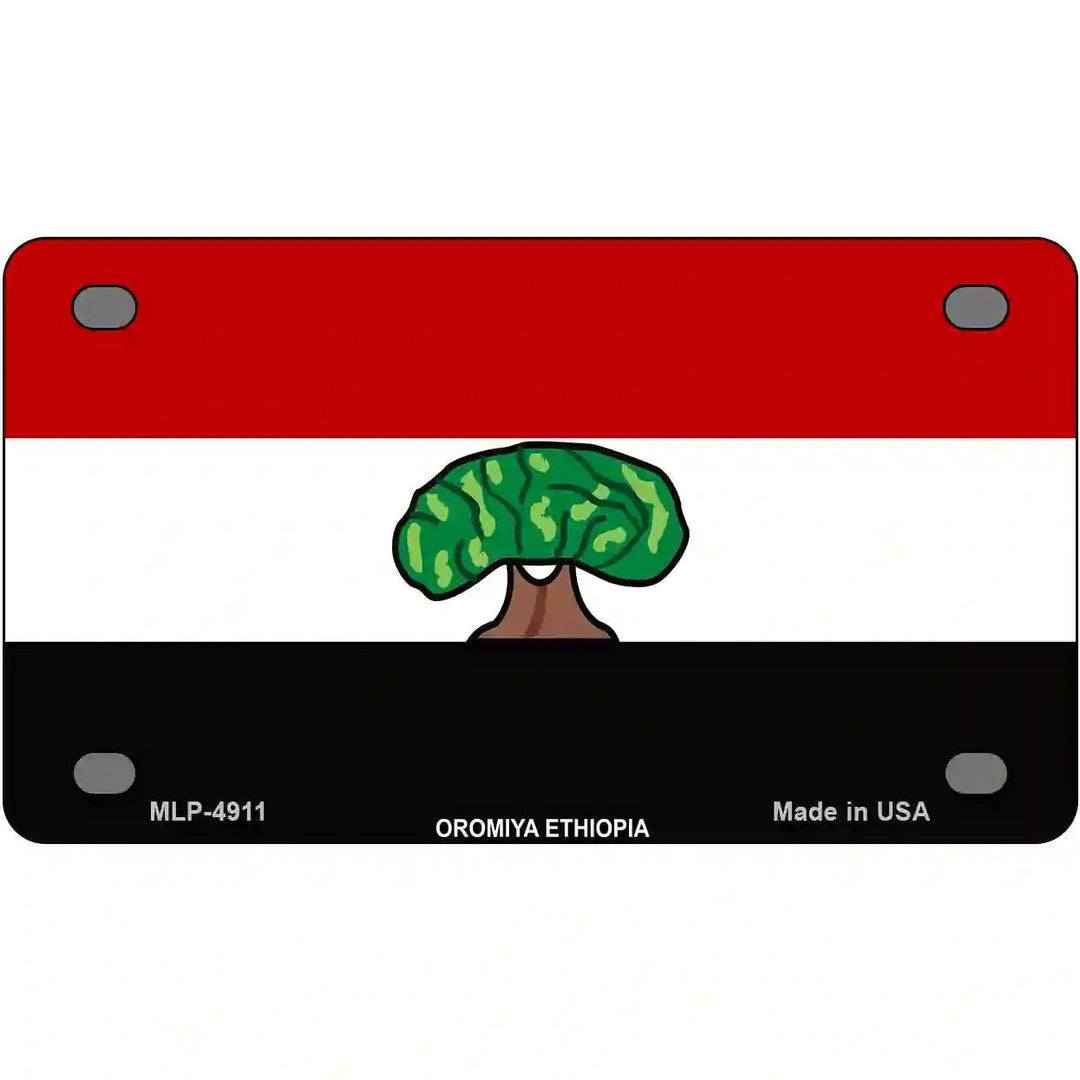 Oromiya Ethiopia Flag Metal Novelty License Plate 4" x 2.2" (MLP)