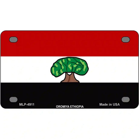 Oromiya Ethiopia Flag Metal Novelty License Plate 4" x 2.2" (MLP)