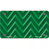 Green Light Green Chevron Metal Novelty License Plate 4" x 2.2" (MLP)