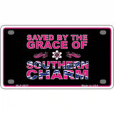 Southern Charm Metal Novelty License Plate 4" x 2.2" (MLP)